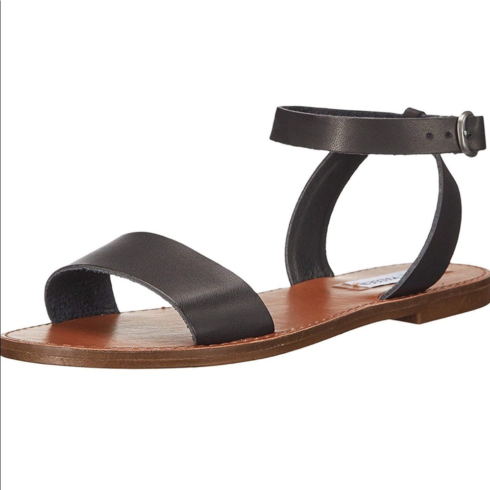 Steve Madden black minimal sandals